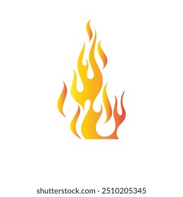 Feuer Flamme Symbol Set Symbol des Feuers
