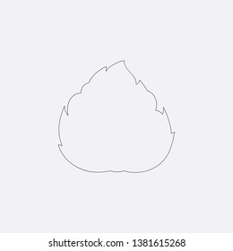 fire flame icon sign signifier vector