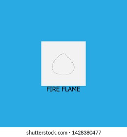 fire flame icon sign signifier vector