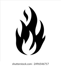 Fire flame icon sign symbol vector illustration design.
