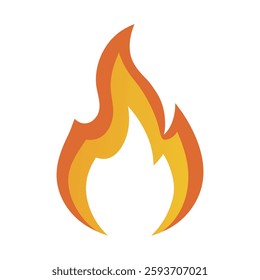 Fire flame icon. Fire symbol design. Fire vector illustration.