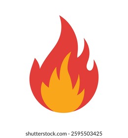 Fire flame icon. Fire symbol design. Fire vector illustration.