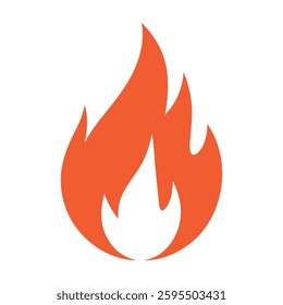 Fire flame icon. Fire symbol design. Fire vector illustration.