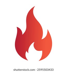 Fire flame icon. Fire symbol design. Fire vector illustration.