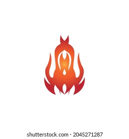 Fire flame icon and symbol vector illustration