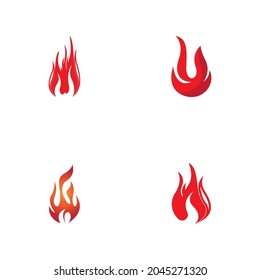 Fire flame icon and symbol vector illustration