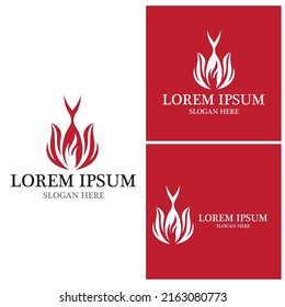Fire flame icon and symbol vector illustration