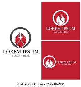 Fire flame icon and symbol vector illustration