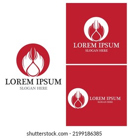 Fire flame icon and symbol vector illustration