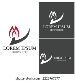 Fire flame icon and symbol vector illustration