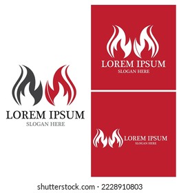 Fire flame icon and symbol vector illustration