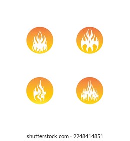 Fire flame icon and symbol vector illustration