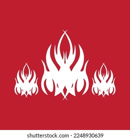 Fire flame icon and symbol vector illustration