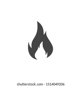 Fire flame icon template color editable. Fire flame symbol vector sign isolated on white background. Simple icon. Web site page and mobile app design vector element.