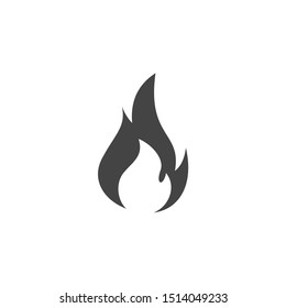 Fire flame icon template color editable. Fire flame symbol vector sign isolated on white background. Simple icon. Web site page and mobile app design vector element.