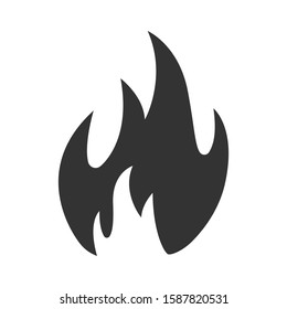 Fire flame icon template color editable. Fire flame symbol vector sign isolated on white background. Simple icon. Web site page and mobile app design vector element.