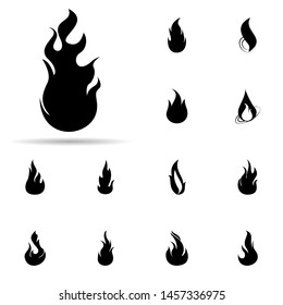 fire, flame icon. Universal set of fire for website design and development, app development