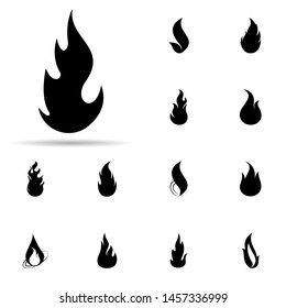 fire, flame icon. Universal set of fire for website design and development, app development