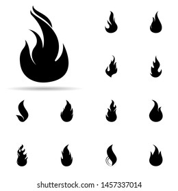 fire, flame icon. Universal set of fire for website design and development, app development