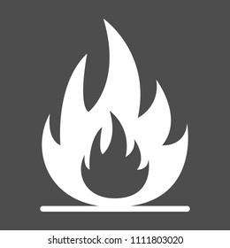 FIRE FLAME icon. Vector.
