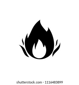 fire flame icon vector