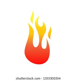 fire flame icon vector 