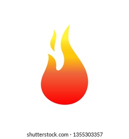 fire flame icon vector 