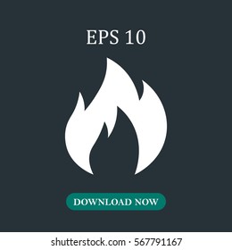 Fire flame icon vector