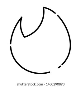 fire flame icon vector illustration