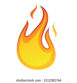 Fire flame icon vector illustration