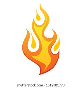 Fire flame icon vector illustration