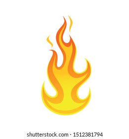 Fire flame icon vector illustration