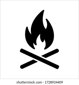 Fire flame icon vector illustration design template