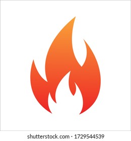 Fire flame icon vector illustration design template