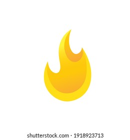 Fire flame  icon vector illustration design template