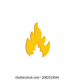 Fire flame  icon vector illustration design template