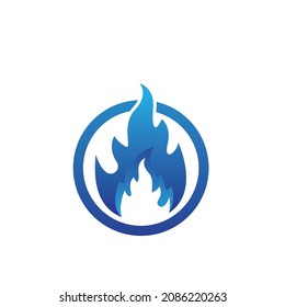 Fire flame  icon vector illustration design template