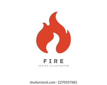 Fire flame fire icon vector illustration