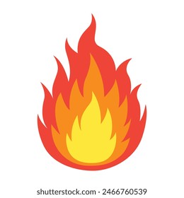 Fire flame icon. vector illustration.