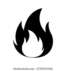 Fire flame icon. vector illustration. Fire flame vector illustration. High quality fire emoticon isolated on white background