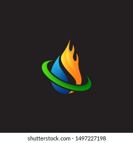 Fire Flame Icon Vector Symbol