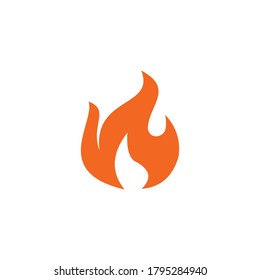 fire flame icon vector symbol isolated illustrations white background