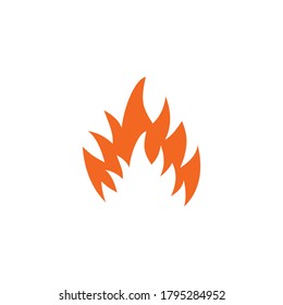 fire flame icon vector symbol isolated illustrations white background