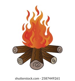 Fire flame  icon vector. Symbol of burning fire flame collection isolated on white background. Fire sign, firewood vector collection. Vector illustration.

