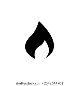 Fire flame icon. Website page and mobile app design vector element.