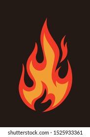 Fire flame. Fire iconFire symbol. Vector illustration. 
symbolic element mark Fire icon
