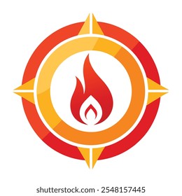 Fire flame icons set. Modern vector icon design.