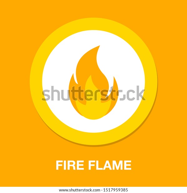 火の炎のイラスト 火の炎のエレメント 燃焼記号 のベクター画像