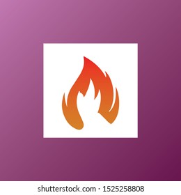 Fire flame illustration isolated vector