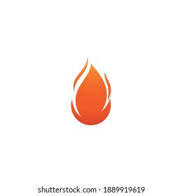 Plantilla de logotipo de ilustración de llama de fuego